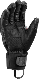 LEKI Griffin Base 3D Glove featuring premium goatskin leather, Hyperloft insulation, silicone grip pads and integrated LEKI Trigger System.