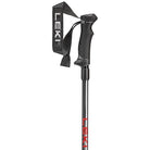 LEKI Hot Shot Ski Poles featuring HTS 6.0 aluminum shafts, Evocon grips, adjustable straps and hollow fillable pole construction.