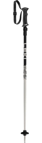 LEKI Rider Vario JR Ski Poles in Black 2027 featuring adjustable 85–105 cm aluminum shafts, Speed Lock Plus and junior-sized grips.