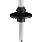 LEKI Rider Vario JR Ski Poles in Black 2027 featuring adjustable 85–105 cm aluminum shafts, Speed Lock Plus and junior-sized grips.