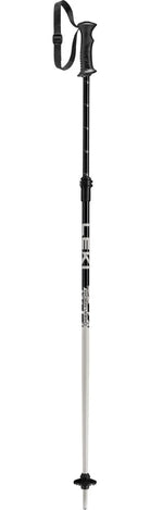 LEKI Rider Vario JR Ski Poles in Black 2027 featuring adjustable 85–105 cm aluminum shafts, Speed Lock Plus and junior-sized grips.