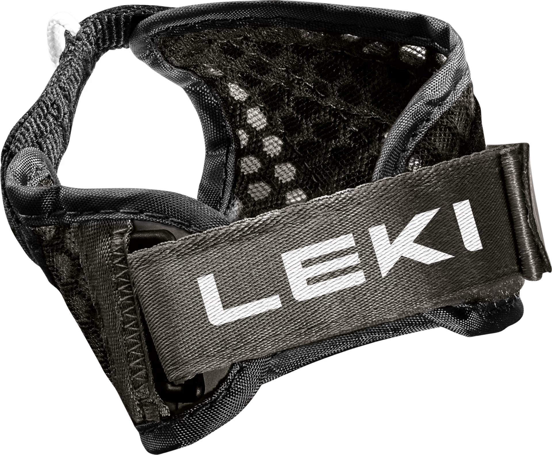 LEKI Trigger Frame Strap Mesh replacement pole straps featuring an adjustable elastic mesh design for a secure and comfortable fit.