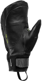 LEKI WCR C-Tech 3D Mitt featuring Trigger 3D technology, waterproof SOFT-TEX® membrane, premium goatskin leather palm, C-Tech protection, and race-ready performance.