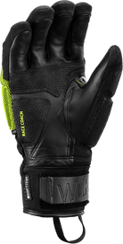 LEKI WCR Coach 3D Glove featuring Trigger 3D technology, waterproof SOFT-TEX® membrane, Thinsulate™ insulation, goatskin leather palm, and race-ready protection.