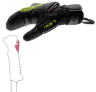 LEKI WCR Coach 3D Ski Mitt featuring Trigger 3D technology, waterproof SOFT-TEX® membrane, Thinsulate™ insulation, premium goatskin palm, and race-ready protection.
