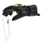 LEKI WCR Core TR JR Race Glove in Yellow and Black featuring reinforced construction and race-focused protection for junior alpine ski racers.