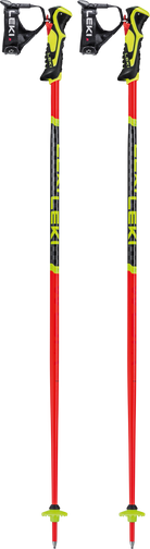 LEKI WCR Lite SL 3D Red junior slalom race poles with Trigger 3D grip system