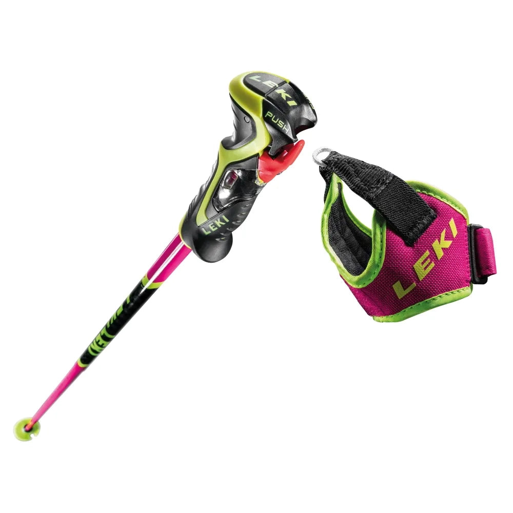 LEKI WCR TBS SL 3D Pink slalom race poles with Trigger 3D grip system