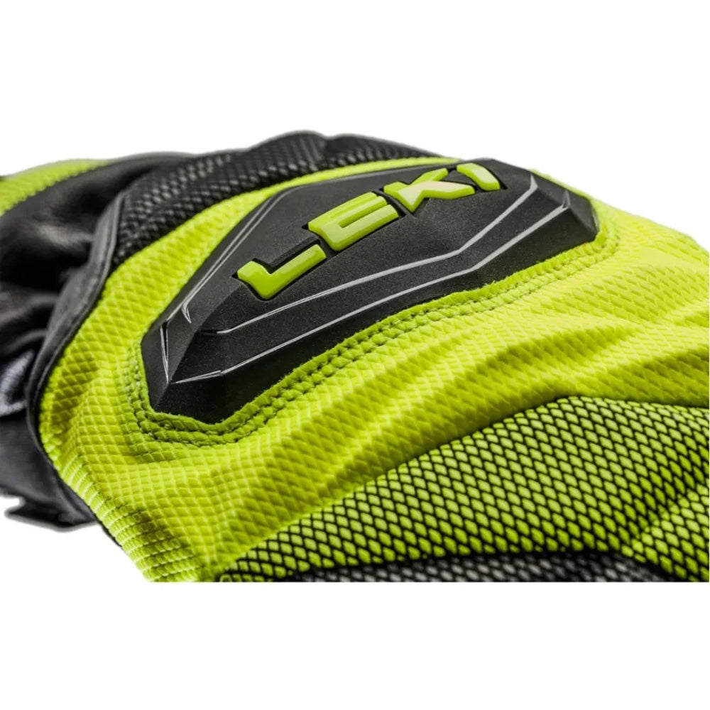 LEKI WCR Venom 3D JR Race Mitt featuring protective race construction, warm mitt design, reinforced panels, and integrated Trigger 3D technology.