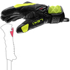 LEKI WCR Venom 3D Junior Race Glove featuring race protection, reinforced construction, and integrated Trigger 3D technology for junior ski racers.