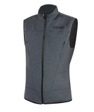 A grey Lenz Men's Heat Vest 2.0 that features advanced heating elements.