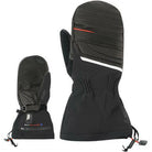 A pair of black Lenz Unisex Heat Mittens 6.0 Finger Cap that feature an advanced heating system.