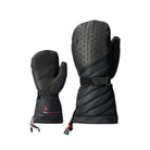 A pair of black Lenz Women's Heat Mittens 6.0 Finger Cap with heated finger caps and adjustable wrist straps.
