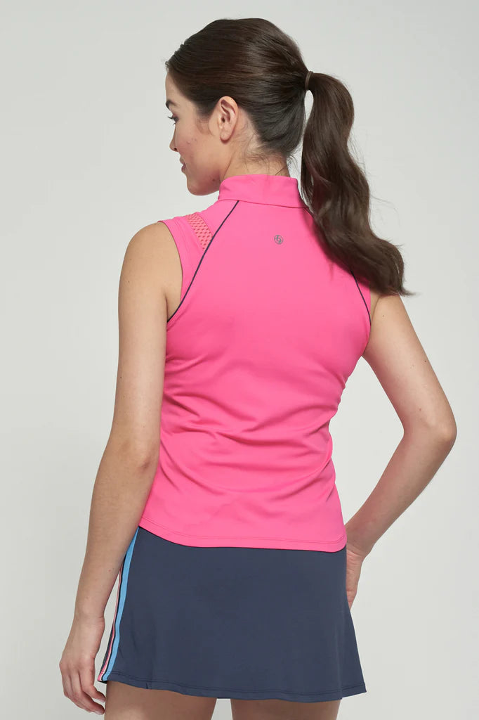 Lija Elite Fluid Women's Tennis Top featuring lightweight performance fabric, moisture-wicking comfort, breathable construction, and athletic styling.