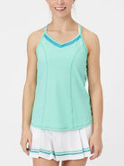 Lija Elite Lily Women's Tennis Tank featuring lightweight performance fabric, moisture-wicking comfort, breathable construction, and athletic styling.
