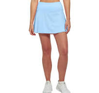 Lija Elite Patina Women's Tennis Skort featuring lightweight stretch performance fabric, built-in shorts, moisture-wicking comfort, and athletic styling.