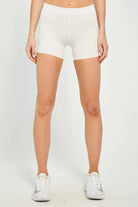 Lija Impact Climate Women's Tennis Shorts featuring lightweight stretch performance fabric, breathable comfort, moisture-wicking technology, and athletic styling.