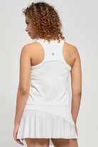 Lija Women's Elite Daily Tennis Tank featuring lightweight performance fabric, moisture-wicking comfort, breathable design, and athletic styling.