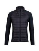 A black Newland Men's Alex Jacket that is insulated, moisture-wicking, stretchable, and breathable.