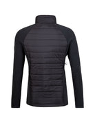 A black Newland Men's Alex Jacket that is insulated, moisture-wicking, stretchable, and breathable.