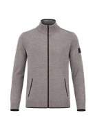 Newland Men’s Wolf Jacket featuring DHtech 400 heavyweight polypropylene technical knit, full-length front zipper, standing cold-weather collar, and zippered hand pockets.
