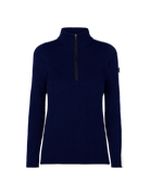Women’s Newland Brielle 1/2 Zip Sweater featuring lightweight DHtech Pure polypropylene knit construction, half-zip collar, and contrasting sleeve accents.
