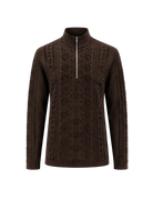 Newland Women’s Calyra 1/2 Zip Sweater featuring DHtech Soft Relief technical polypropylene knit, textured jacquard detailing, and a half-zip high collar.