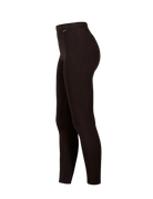 A pair of black Newland Women's Sierra Nevada Leggings that are moisture-wicking, breathable, and stretchable.