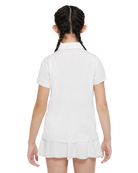 Nike Girls' Dri-FIT Victory Golf Polo featuring moisture-wicking technology, breathable fabric, and a comfortable athletic fit.