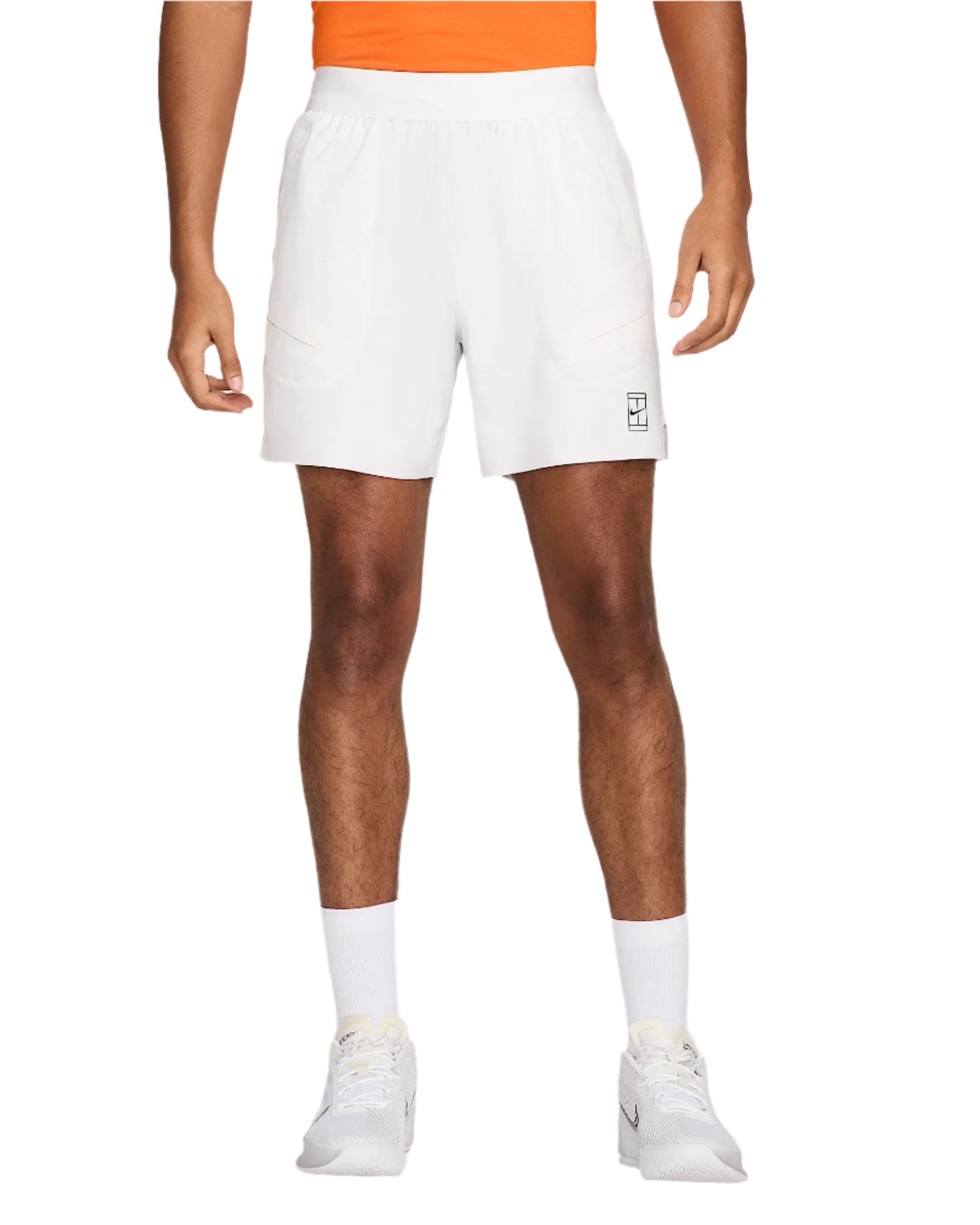 NikeCourt Men's Tennis Dri-FIT Advantage 6 Inch Shorts featuring sweat-wicking performance fabric, breathable comfort, athletic fit, and court-ready styling.