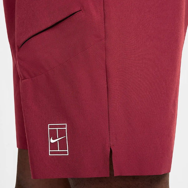 NikeCourt Men's Tennis Dri-FIT Advantage 8 Inch Shorts featuring sweat-wicking performance fabric, breathable comfort, athletic fit, and court-ready styling.