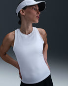 NikeCourt Women's Dri-FIT Advantage Tennis Tank featuring sweat-wicking performance fabric, breathable comfort, athletic fit, and court-ready styling.