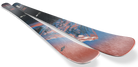 Nordica Santa Ana 87 Skis 2027 in Coral, Blue and Black with 87 mm waist and TSM Pulse Core construction.