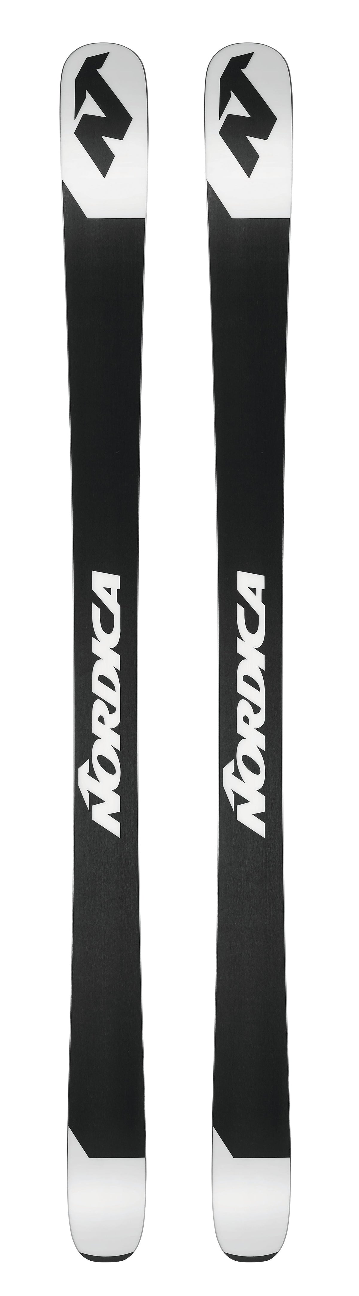 Nordica Santa Ana 87 Skis 2027 in Coral, Blue and Black with 87 mm waist and TSM Pulse Core construction.