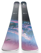 Nordica Santa Ana 92 Skis 2027 in Lavender Blue Black, women's all-mountain skis with 92 mm waist and TSM Pulse Core construction.