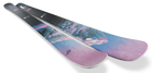 Nordica Santa Ana 92 Skis 2027 in Lavender Blue Black, women's all-mountain skis with 92 mm waist and TSM Pulse Core construction.