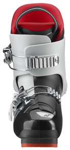 Nordica Speedmachine J2 Junior Ski Boots with two aluminum buckles, lightweight Triax shell and adjustable flex system.