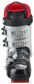 Nordica Speedmachine J4 Junior Ski Boots with four aluminum buckles, lightweight Triax shell, 25 mm power strap and Comfort Fit liner.