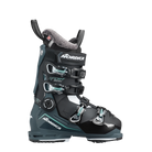 A black Nordica Sportmachine 3 95 W ski boot with a low-profile design and aggressive flex, featuring a gray and green accent on the boot's lower section.