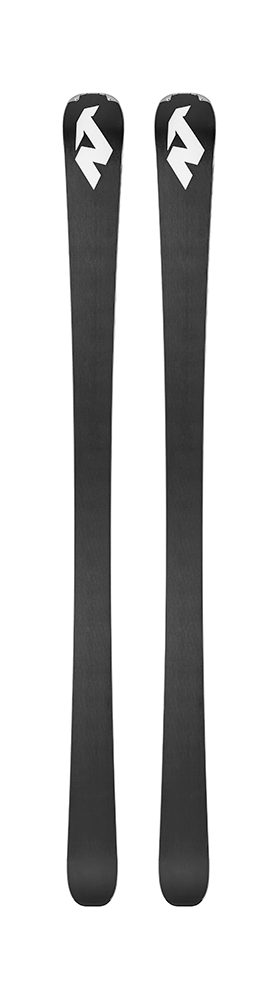 A pair of gray and black 2027 Nordica Steadfast 80 DC skis that are designed for intermediate skiers.