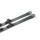 A pair of gray and black 2027 Nordica Steadfast 80 DC skis that are designed for intermediate skiers.