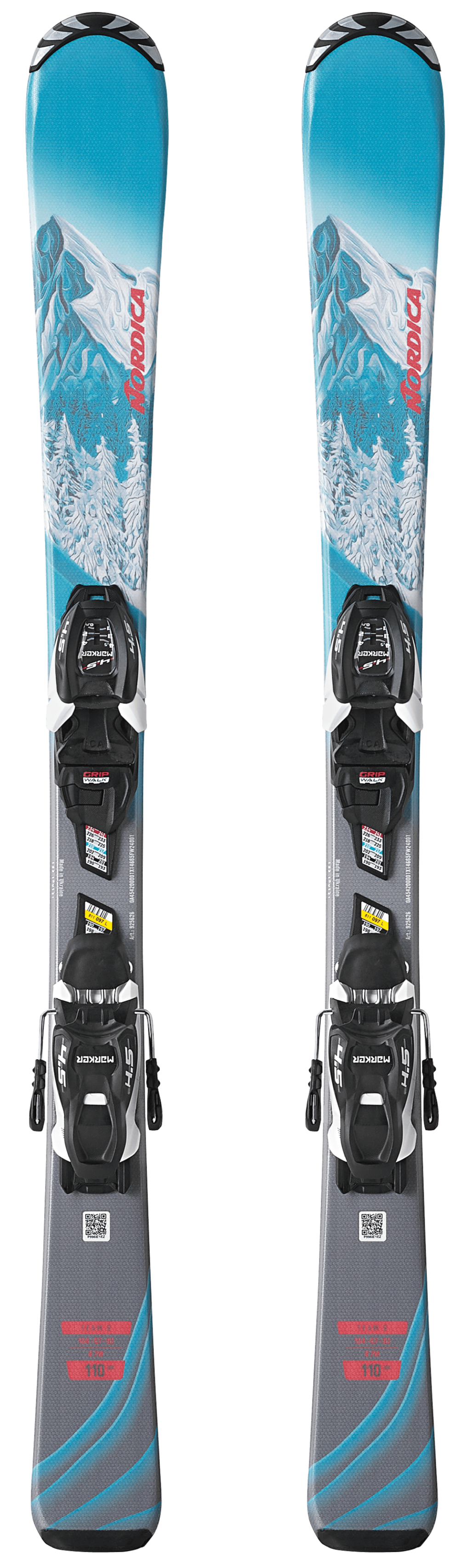 Nordica Team G skis with FDT 4.5 bindings 2026