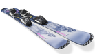 Nordica Team G junior skis with FDT 4.5 bindings, featuring a lightweight composite construction and On Piste Rocker for easy turns and progression.