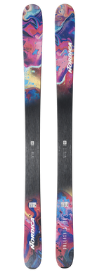 Nordica Unleashed 90 Skis 2027 featuring a 90 mm waist, twin-tip design, tip and tail rocker, and versatile all-mountain freeride performance.