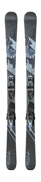 A pair of 2027 Nordica Wild Belle 84 skis that are designed for intermediate to advanced female skiers.