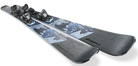 Nordica Wild Belle DC 84 Skis 2027 in Black and Blue with TP2 Light 11 FDT bindings and Double Core construction.