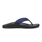 Blue and black Olukai Junior Boys Ohana flip-flop sandal on a white background
