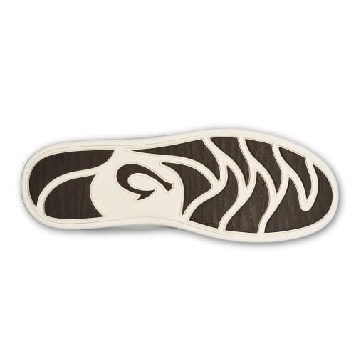 A black Olukai Mens 'Alapa Li Shoe on a white background