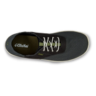 A black Olukai Men's Nohea Moku shoe on a white background