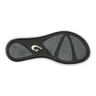 A black Olukai Women's Ho'opio flip-flop sandal on a white background